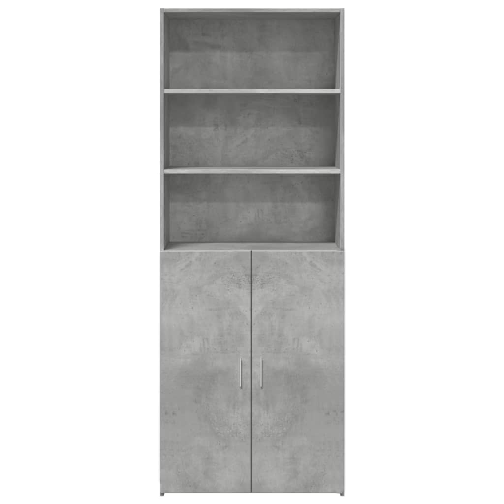 Skåp Betonggrå 70x42,5x185 cm