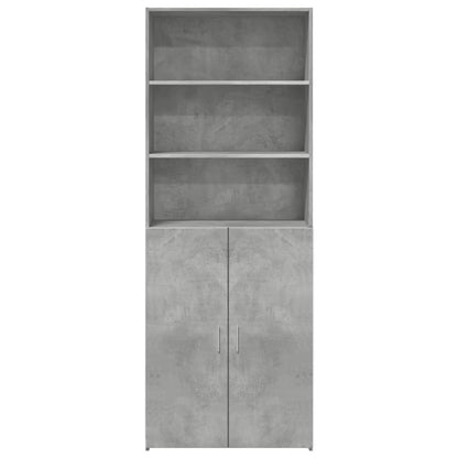 Skåp Betonggrå 70x42,5x185 cm