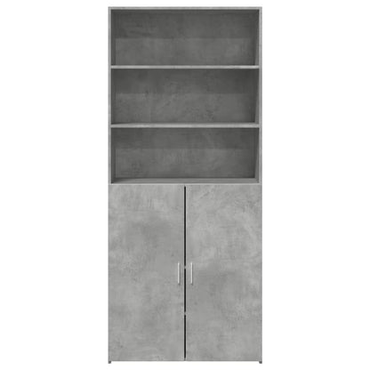 Skåp Betonggrå 80x42,5x185 cm
