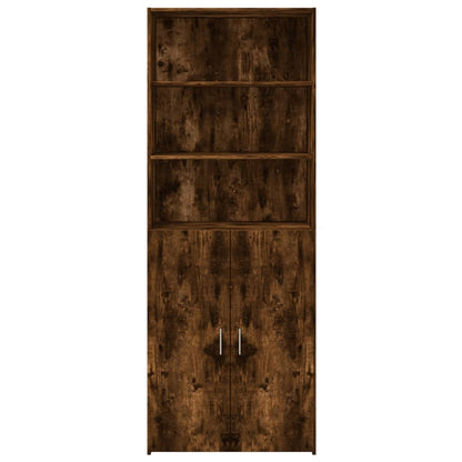 Skåp Rökfärgad Ek 80x42,5x185 cm