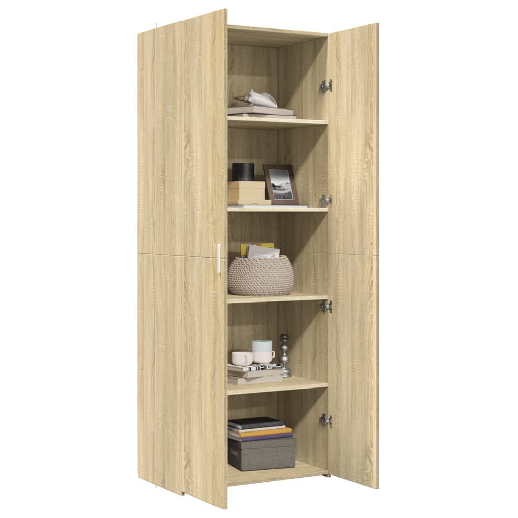 Skåp Sonoma Ek 70x42,5x185 cm
