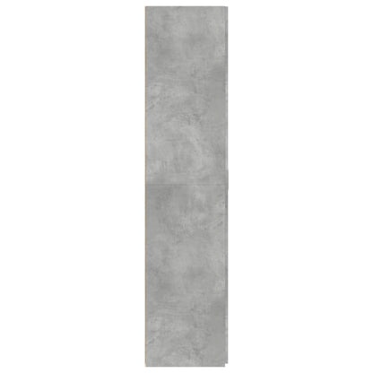 Skåp Betonggrå 70x42,5x185 cm