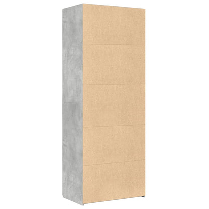 Skåp Betonggrå 70x42,5x185 cm