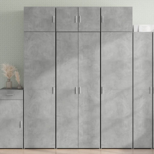 Skåp Betonggrå 70x42,5x185 cm