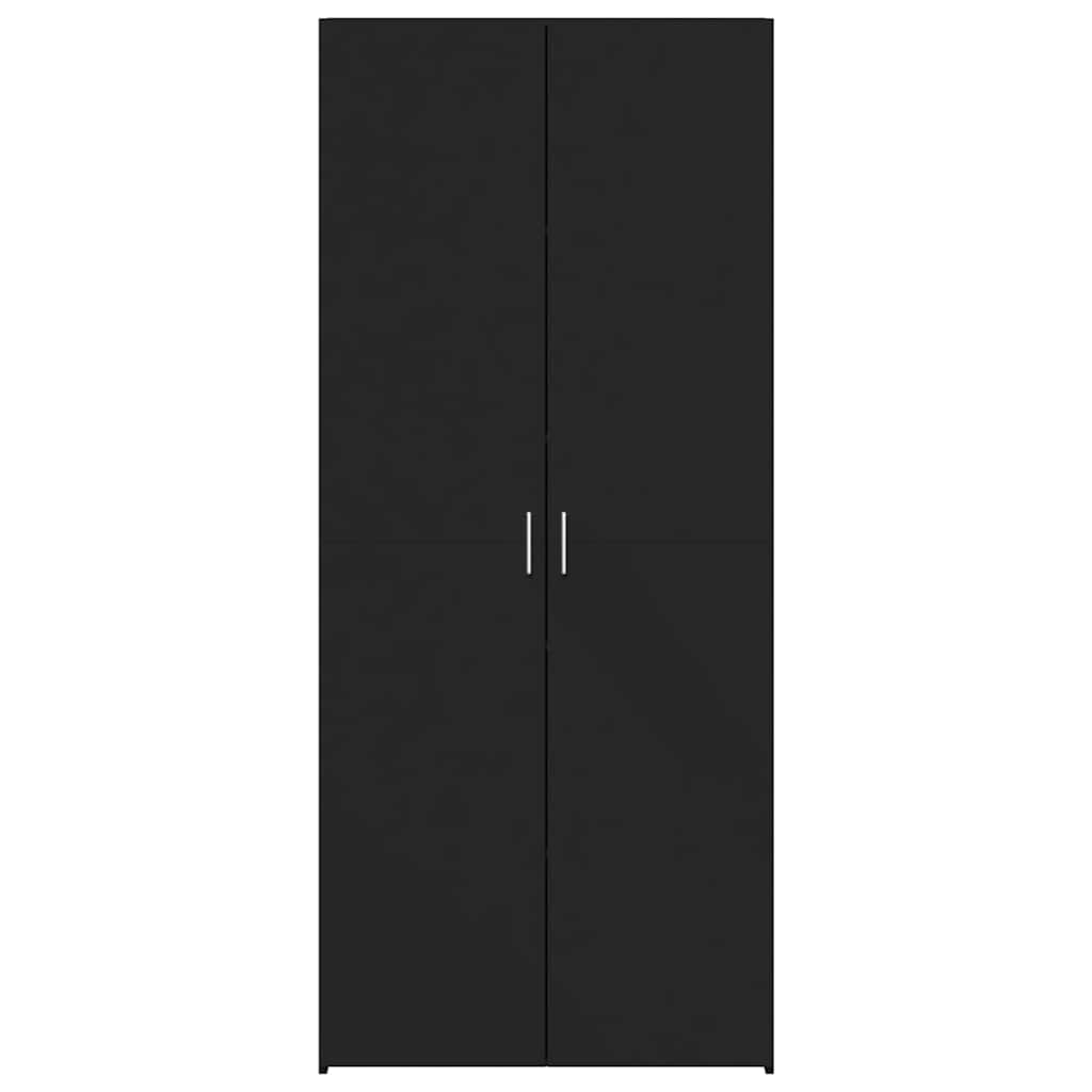 Skåp Svart 70x42,5x185 cm