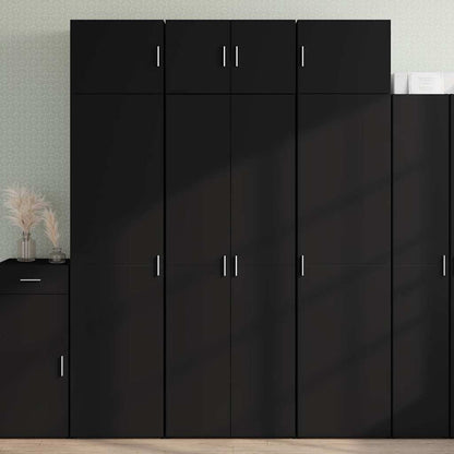 Skåp Svart 70x42,5x185 cm