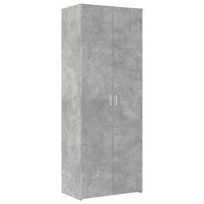 Skåp Betonggrå 70x42,5x185 cm