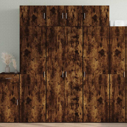 Skåp Rökfärgad Ek 70x42,5x185 cm