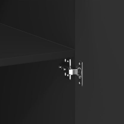 Skåp Svart 80x42,5x185 cm