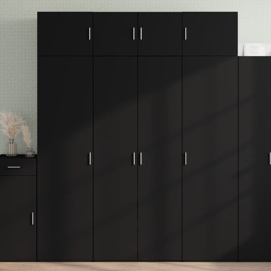 Skåp Svart 80x42,5x185 cm