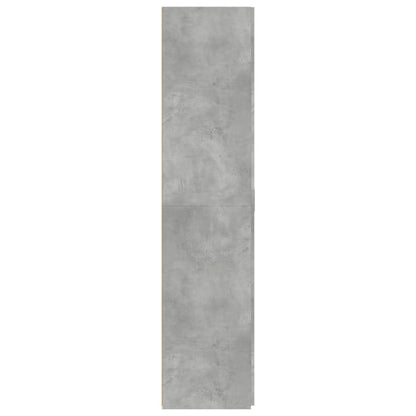 Skåp Betonggrå 80x42,5x185 cm
