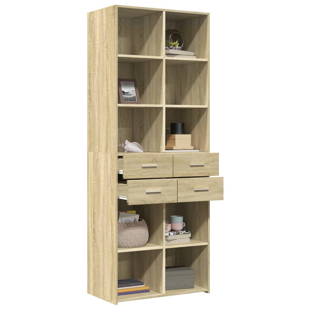 Skåp Sonoma Ek 70x42,5x185 cm