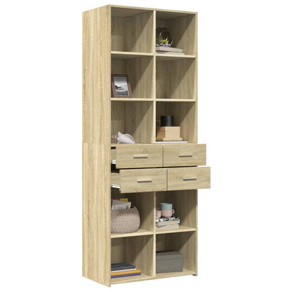 Skåp Sonoma Ek 70x42,5x185 cm