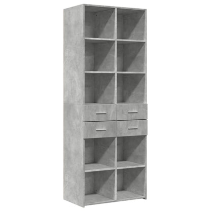 Skåp Betonggrå 70x42,5x185 cm