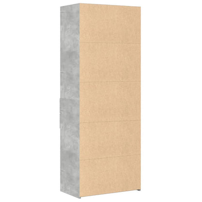 Skåp Betonggrå 70x42,5x185 cm