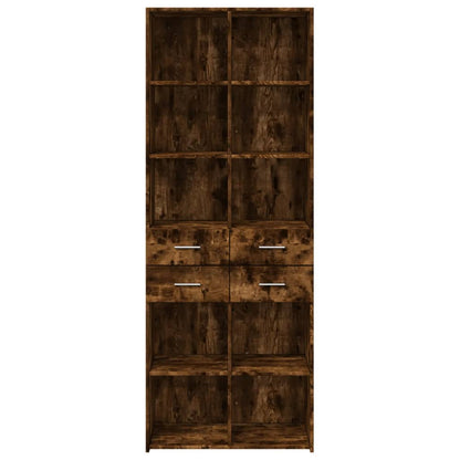 Skåp Rökfärgad Ek 70x42,5x185 cm