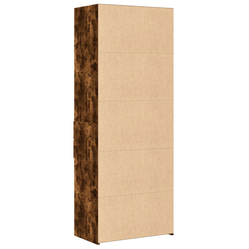 Skåp Rökfärgad Ek 70x42,5x185 cm