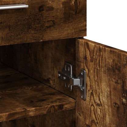 Skänk Rökfärgad Ek 80x42,5x93 cm