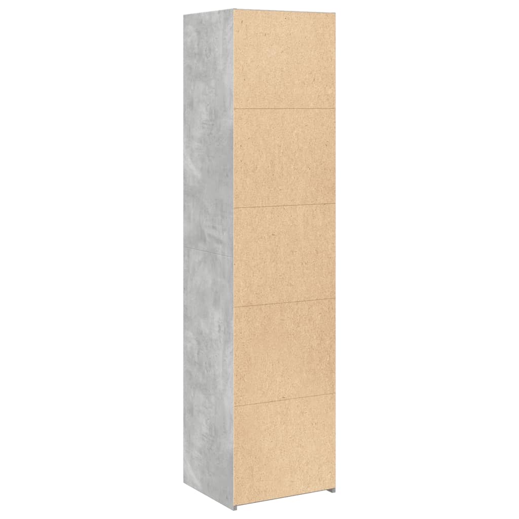 Skåp Betonggrå 45x41x185 cm