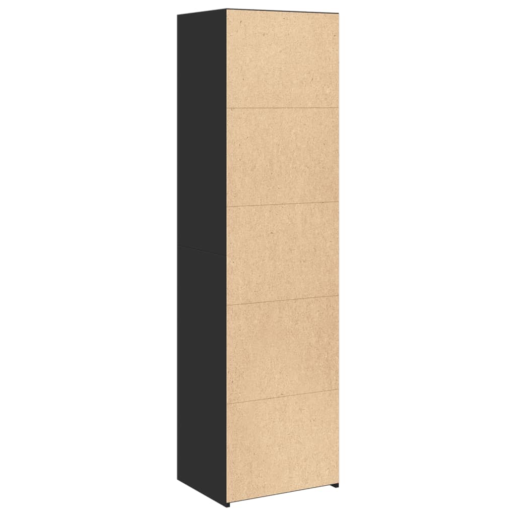 Skåp Svart 50x41x185 cm