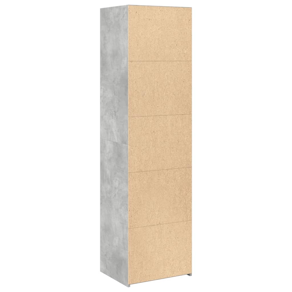 Skåp Betonggrå 50x41x185 cm