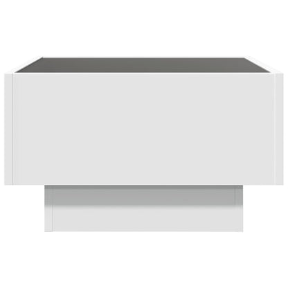 Soffbord Vit LEDs 50x50x30 cm