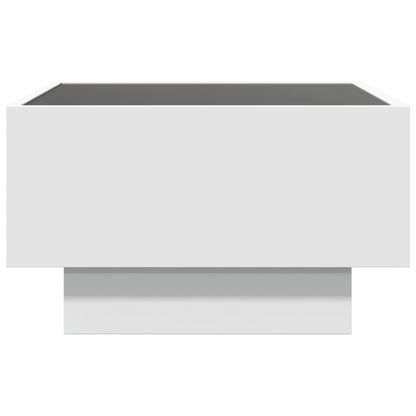 Soffbord Vit LEDs 50x50x30 cm