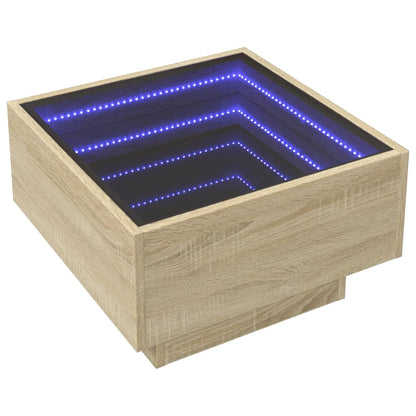 Soffbord Sonoma Ek LEDs 50x50x30 cm