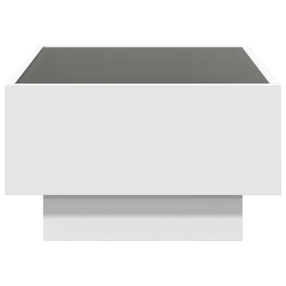 Soffbord Vit LEDs 70x50x30 cm