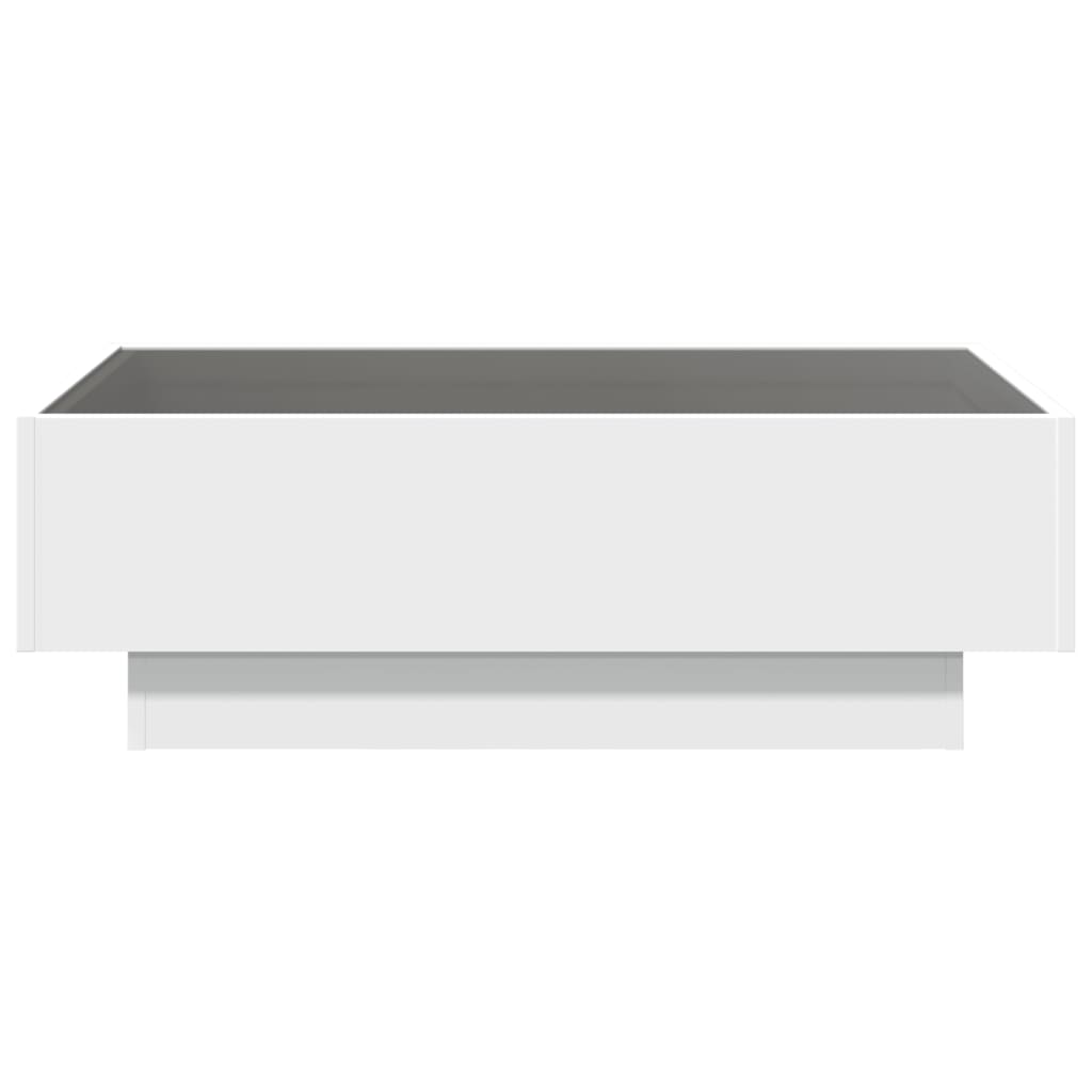 Soffbord Vit LEDs 90x50x30 cm