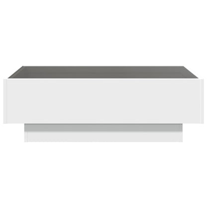 Soffbord Vit LEDs 90x50x30 cm