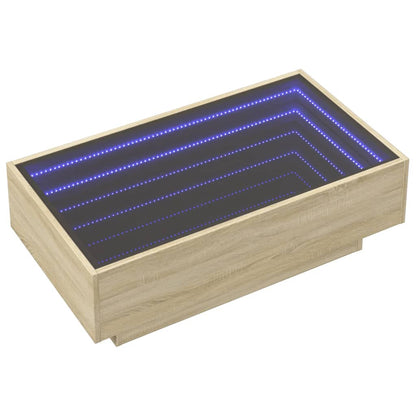 Soffbord Sonoma Ek LEDs 90x50x30 cm