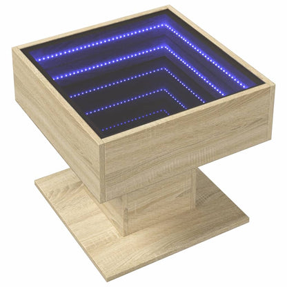 Soffbord Sonoma Ek LEDs 50x50x45 cm