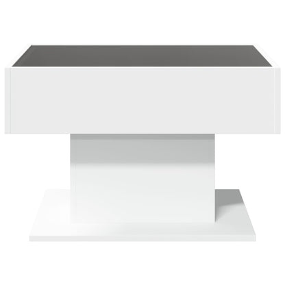 Soffbord Vit LEDs 70x50x45 cm
