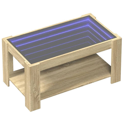 Soffbord Sonoma Ek LEDs 93x53x45 cm
