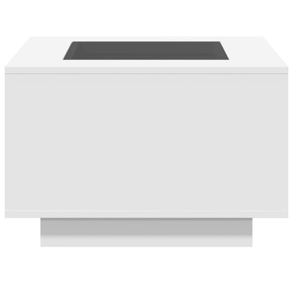 Soffbord Vit LEDs 60x60x40 cm