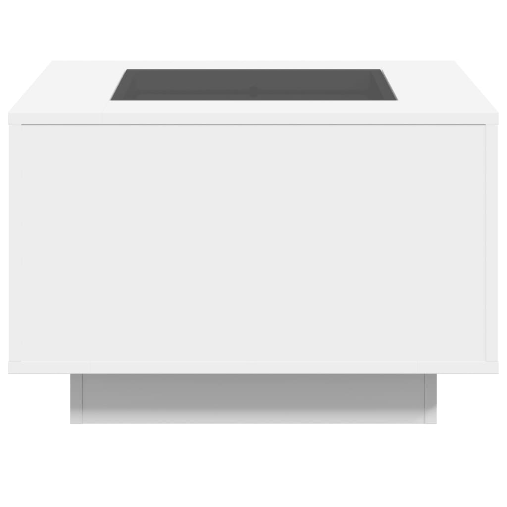 Soffbord Vit LEDs 60x60x40 cm