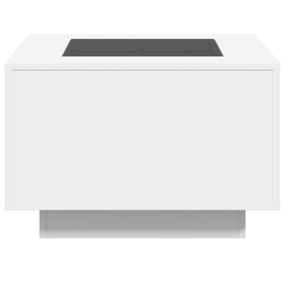 Soffbord Vit LEDs 60x60x40 cm