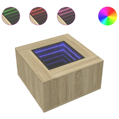 Soffbord Sonoma Ek LEDs 60x60x40 cm