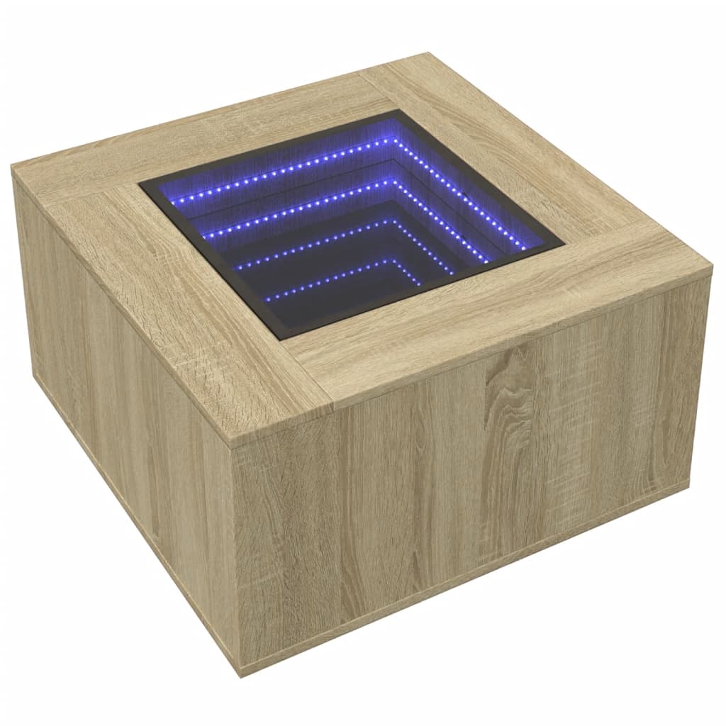 Soffbord Sonoma Ek LEDs 60x60x40 cm