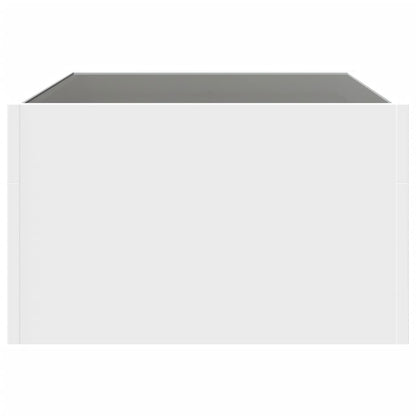 Soffbord Vit med Infinity LEDs 70x50x30 cm