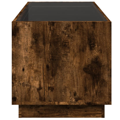 Soffbord Rökfärgad Ek med Infinity LEDs 70x50x50 cm