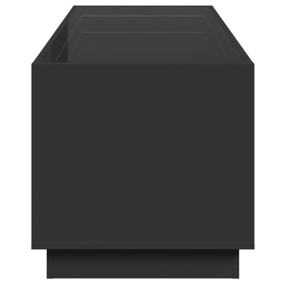 Soffbord Svart med Infinity LEDs 90x50x50 cm