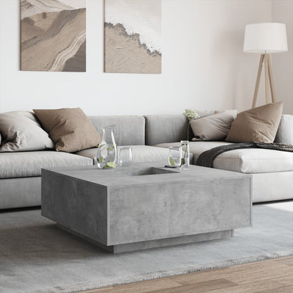 Soffbord Betonggrå 100x100x40 cm