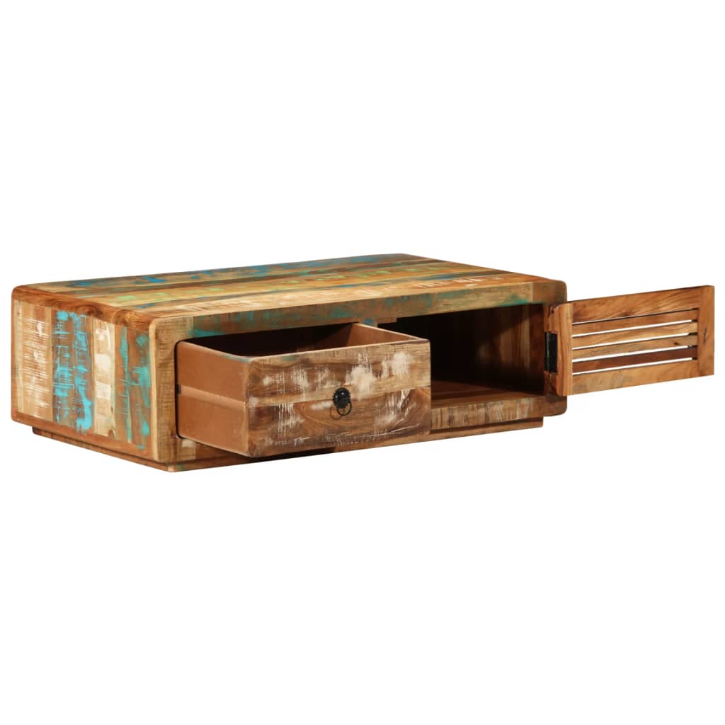 Soffbord Trä 89x55x29 cm massivt återvunnet trä