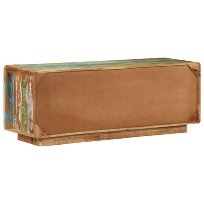 Tv-bänk 110x30x40 cm massivt återvunnet trä