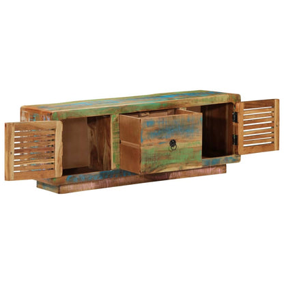 Tv-bänk 110x30x40 cm massivt återvunnet trä