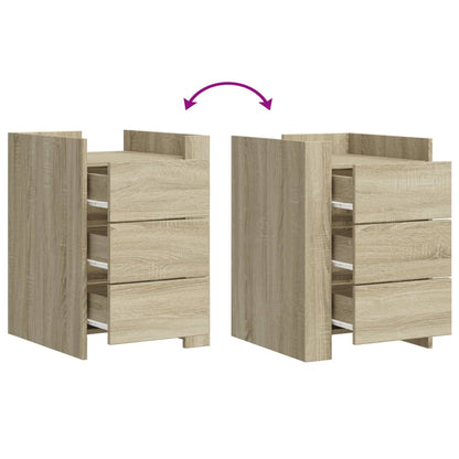 Sängbord Nattduksbord Sonoma Ek 45x50x65 cm