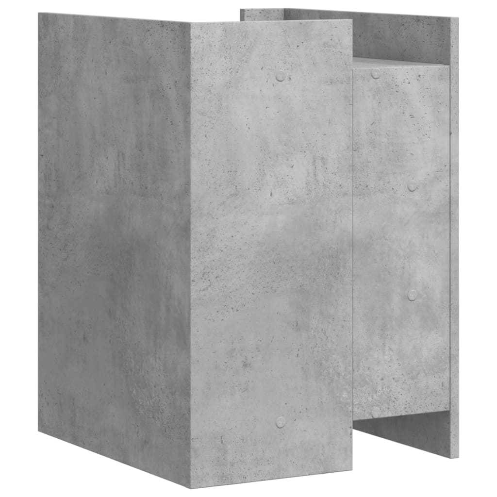 Sängbord Nattduksbord Betonggrå 45x50x65 cm