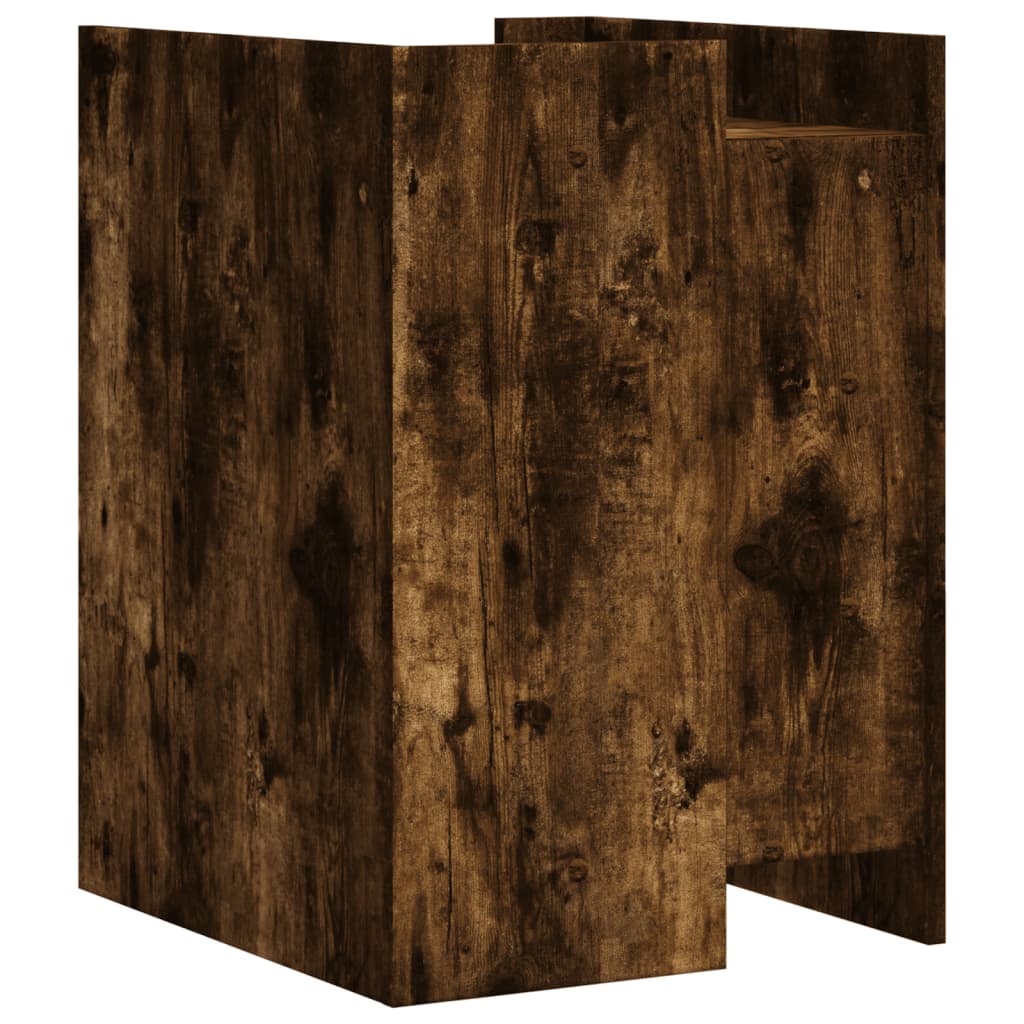 Sängbord Nattduksbord Rökfärgad Ek 45x50x65 cm